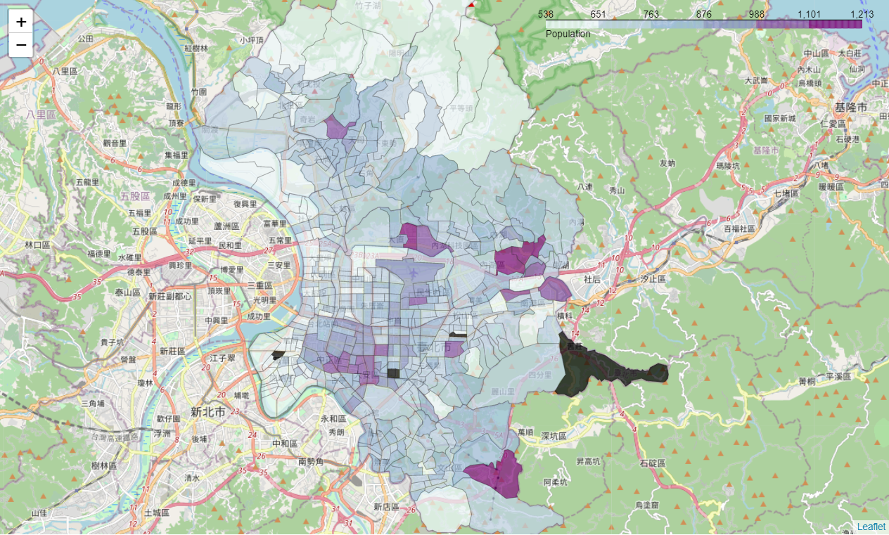 population distribution