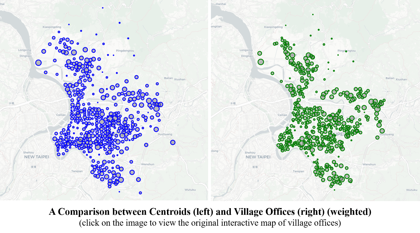 A_Comparison_between_Centroids_and_Village_Offices_weighted